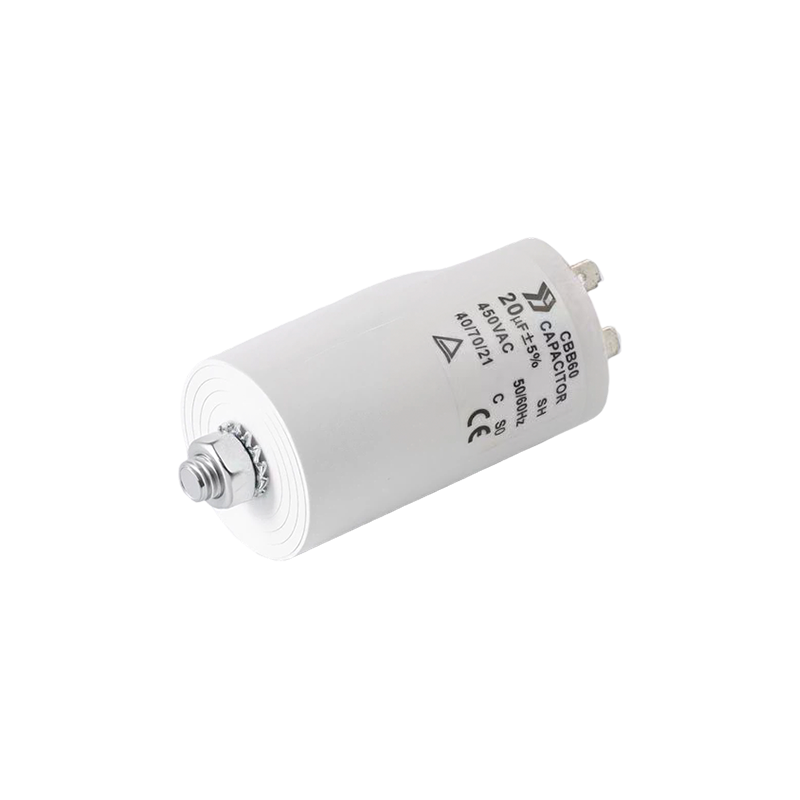 CBB60 Capacitor for Washing Machine Motor (Cylinder Plastic Case)